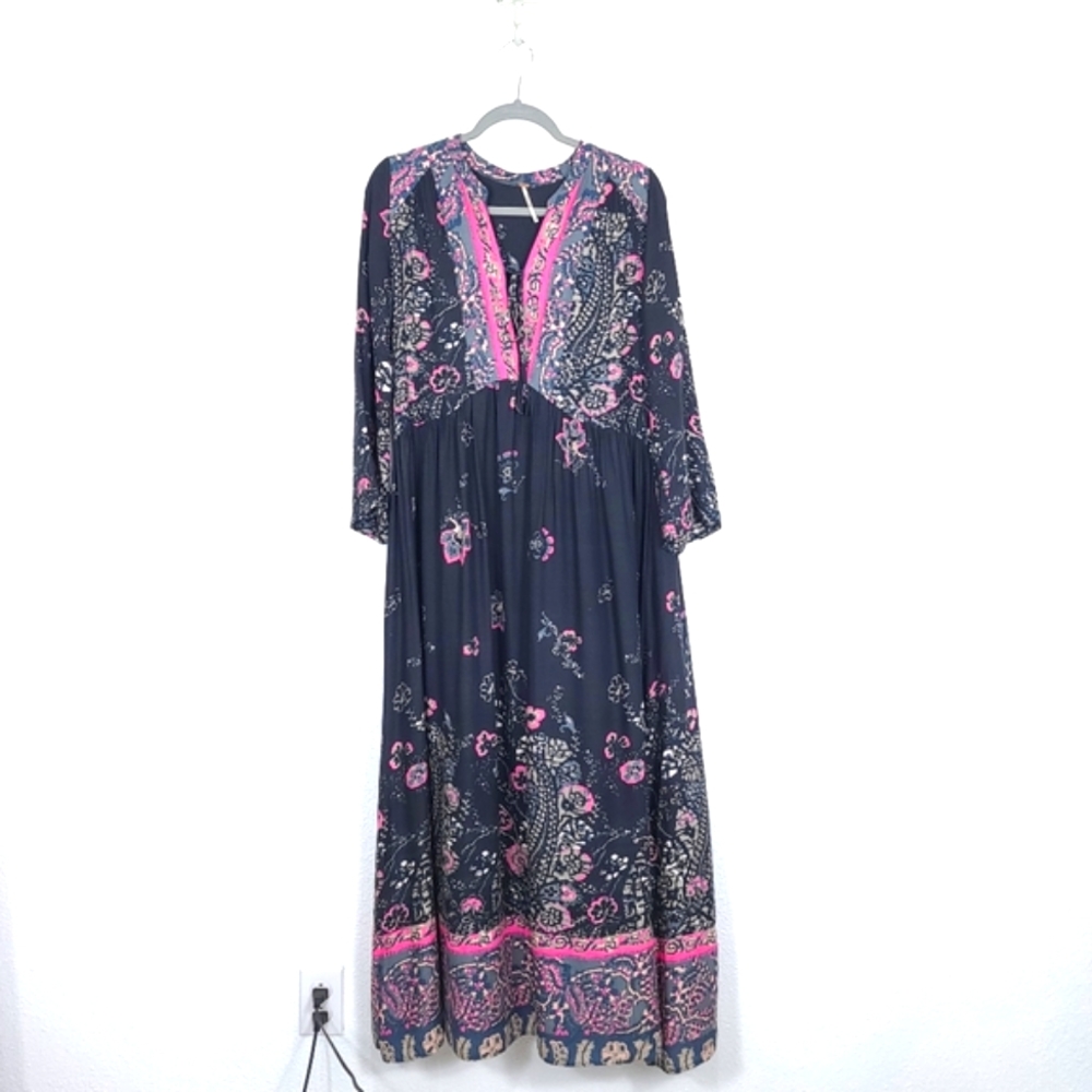 FREE PEOPLE If You Only Knew Black Boho Dress - Picture 3 of 14